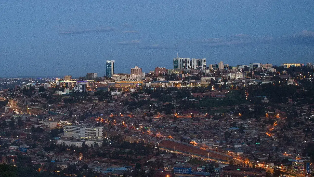 Kigali at dusk