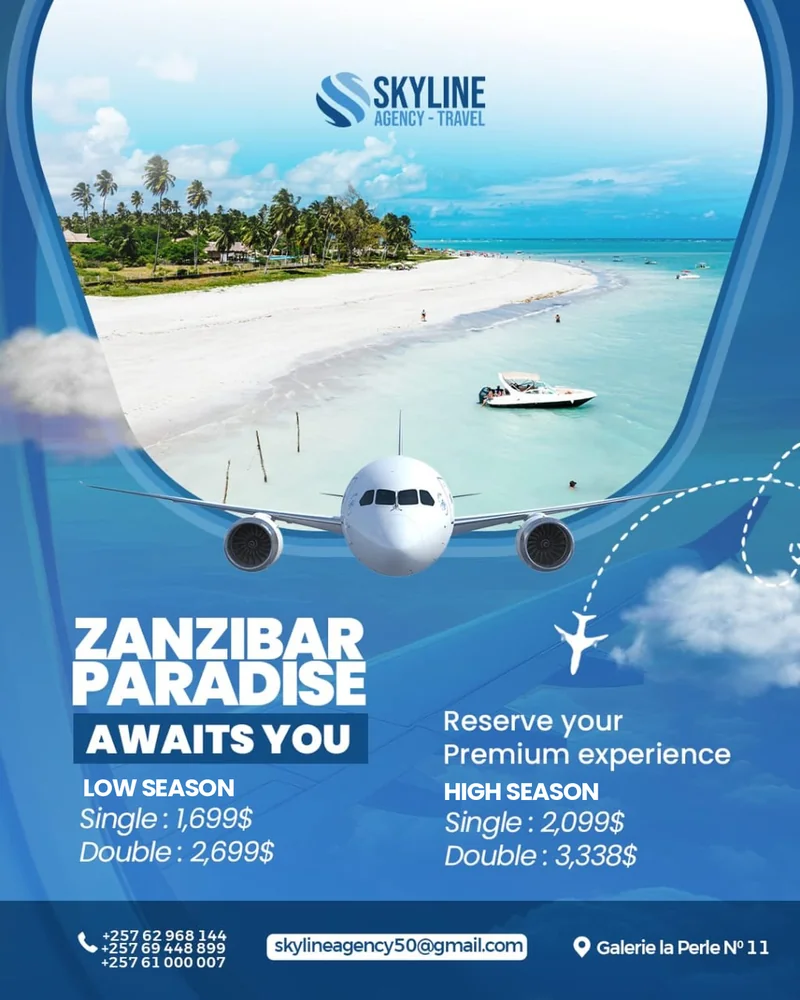 Our flyer for Zanzibar Paradise